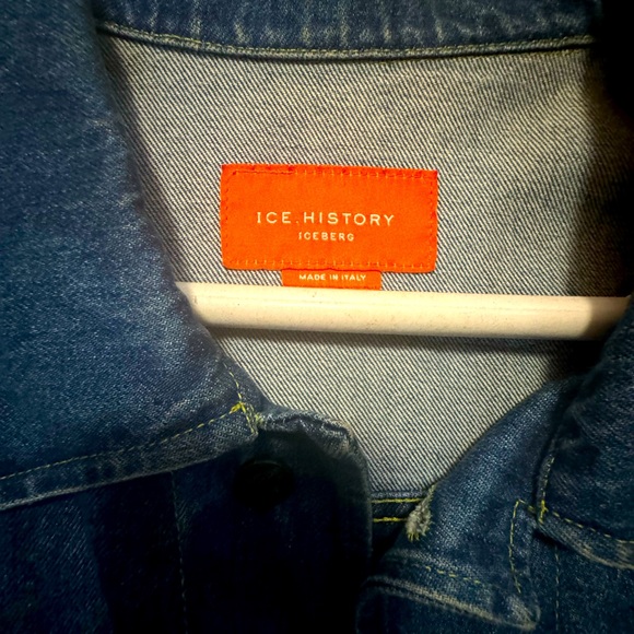 Men’s Vintage Iceberg History Denim Jacket - Picture 3 of 5
